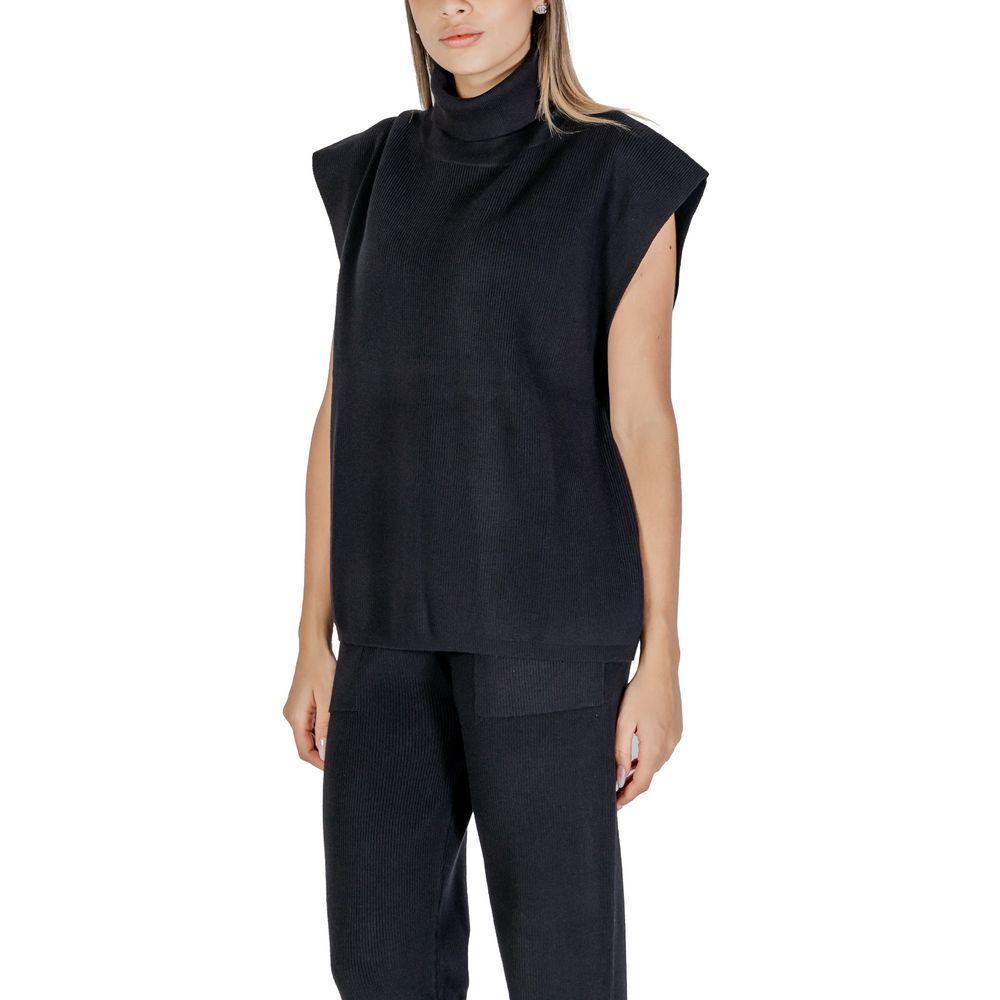 Black Viscose Turtleneck