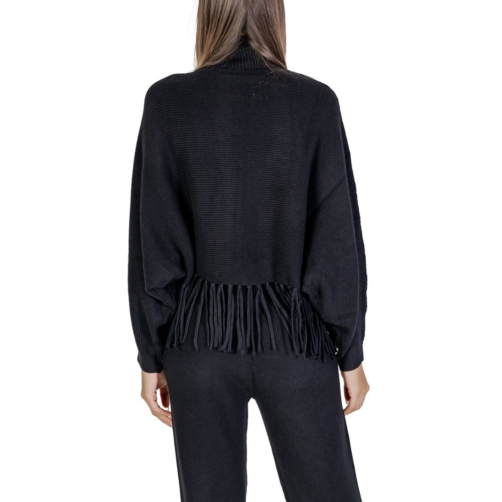 Black Viscose Turtleneck