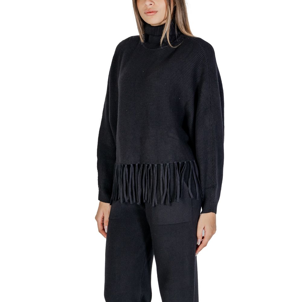 Black Viscose Turtleneck