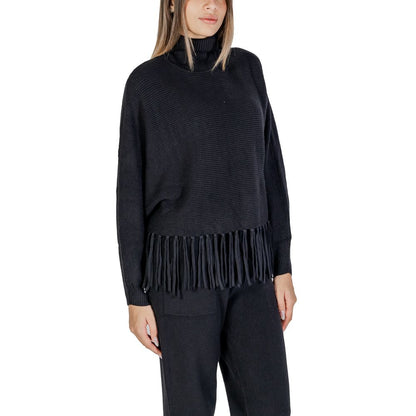 Black Viscose Turtleneck