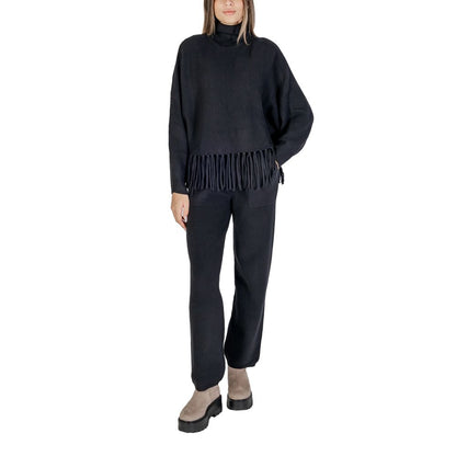 Black Viscose Turtleneck
