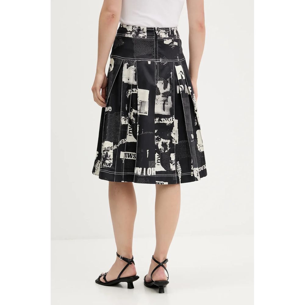 Black Cotton Skirt