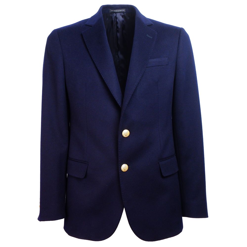 Blue Wool Men's Blazer