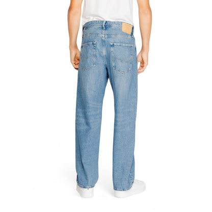 Blue Cotton Relaxed Fit Jeans