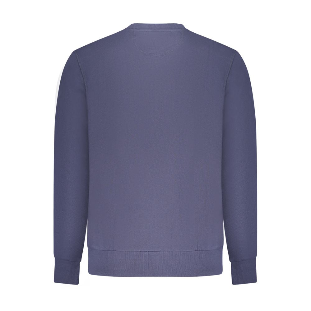 Blue Cotton Men Sweatshirt