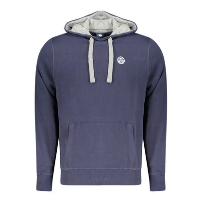 Blue Cotton Men's Hoodie