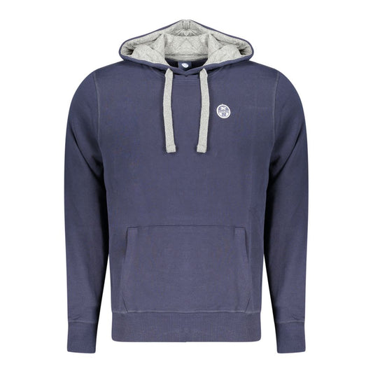 Blue Cotton Men's Hoodie