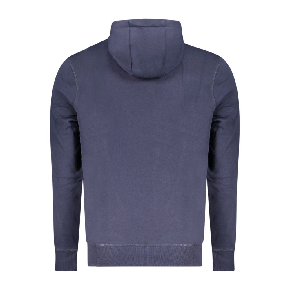 Blue Cotton Men's Hoodie