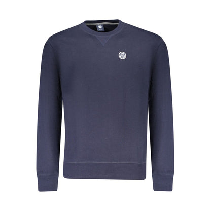 Blue Cotton Men Sweatshirt