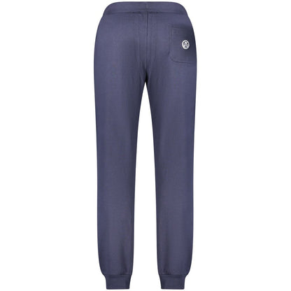 Blue Cotton Men's Track Pant