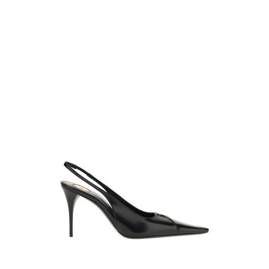 Black Calf Leather Bos Taurus High Heel Pumps