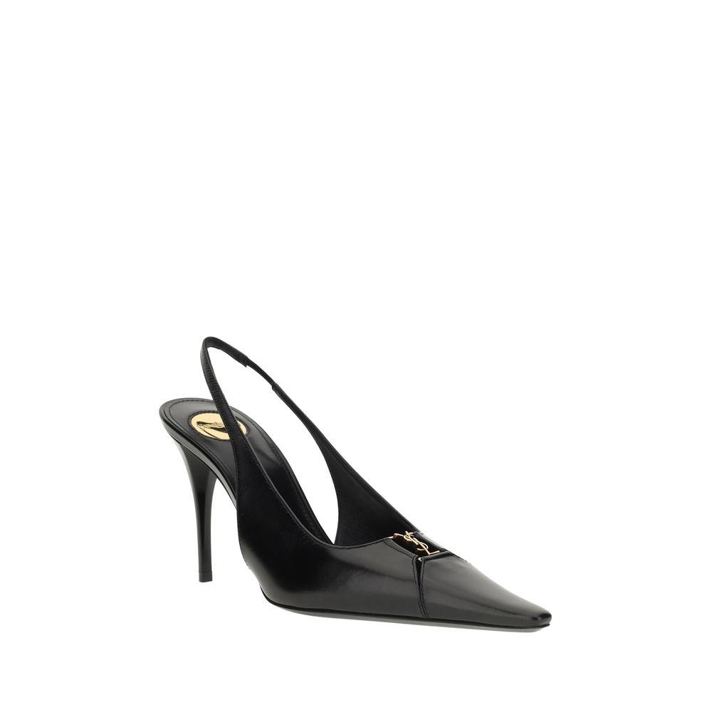 Black Calf Leather Bos Taurus High Heel Pumps