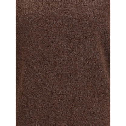Brown Fleece Wool Sweatshirt