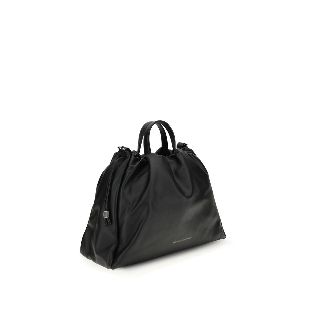 Black Calf Leather Bos Taurus Shoulder Bag