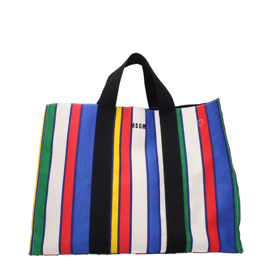 Multicolor Fabric Shoulder Bags