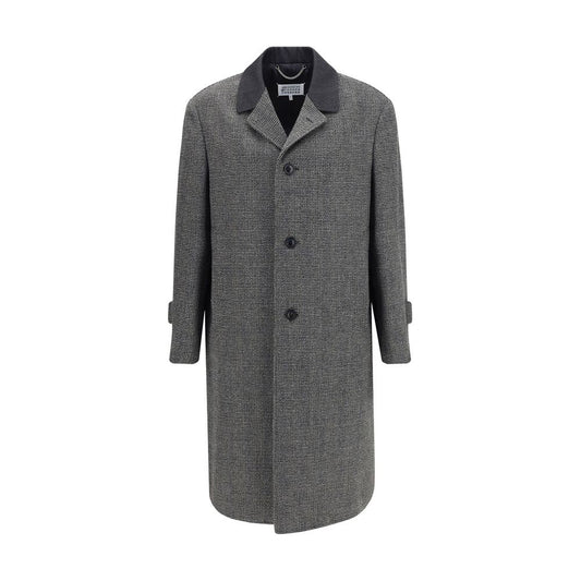 Gray Fleece Wool Coat
