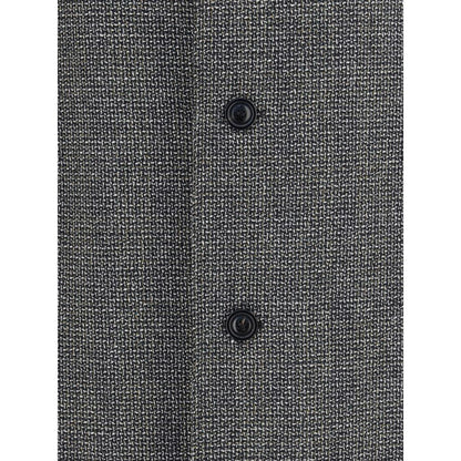 Gray Fleece Wool Coat