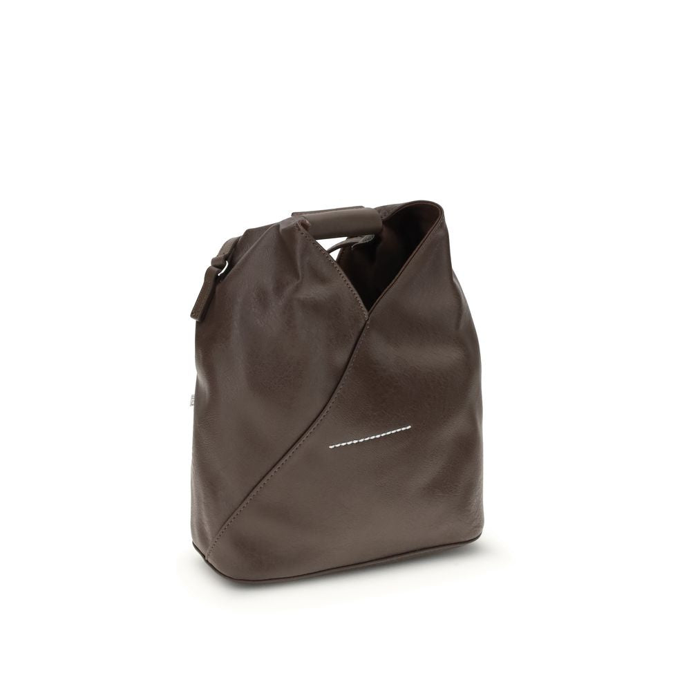 Brown Polyethylene Shoulder Bag