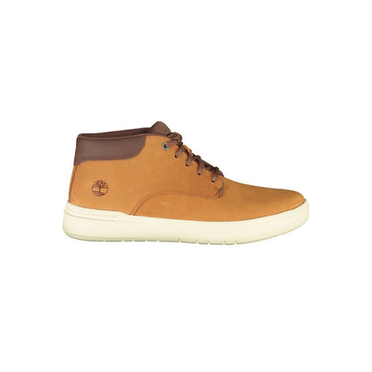 Brown Leather Men Sneaker