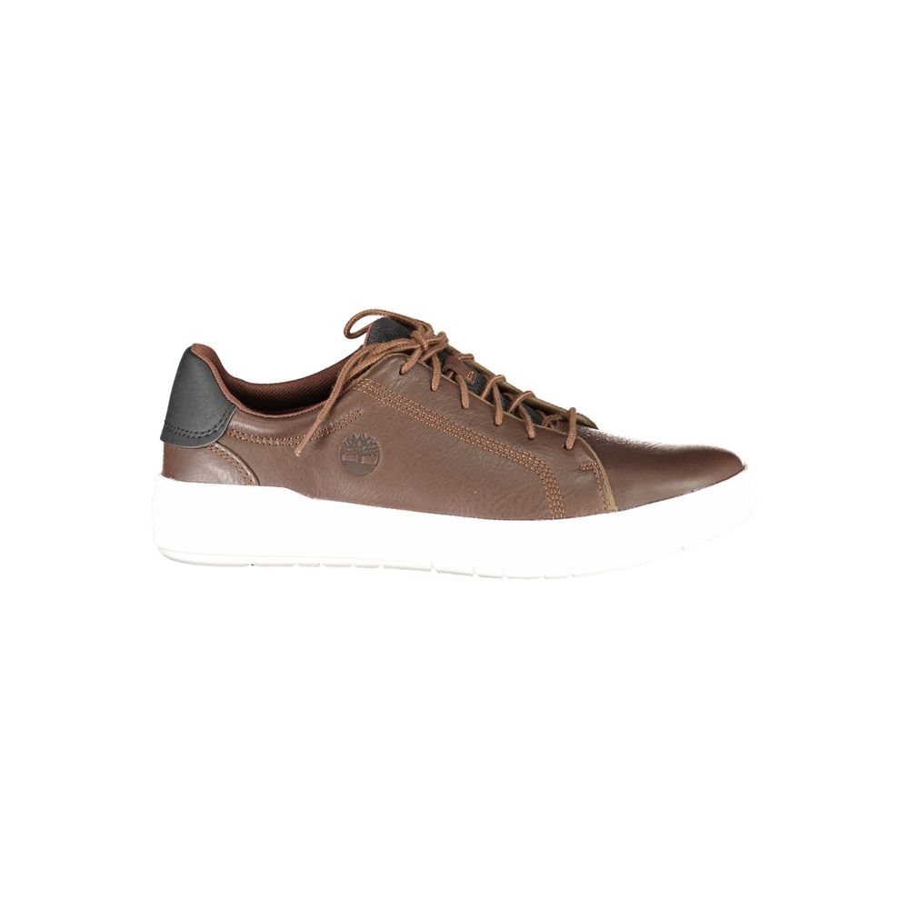 Brown Leather Men Sneaker