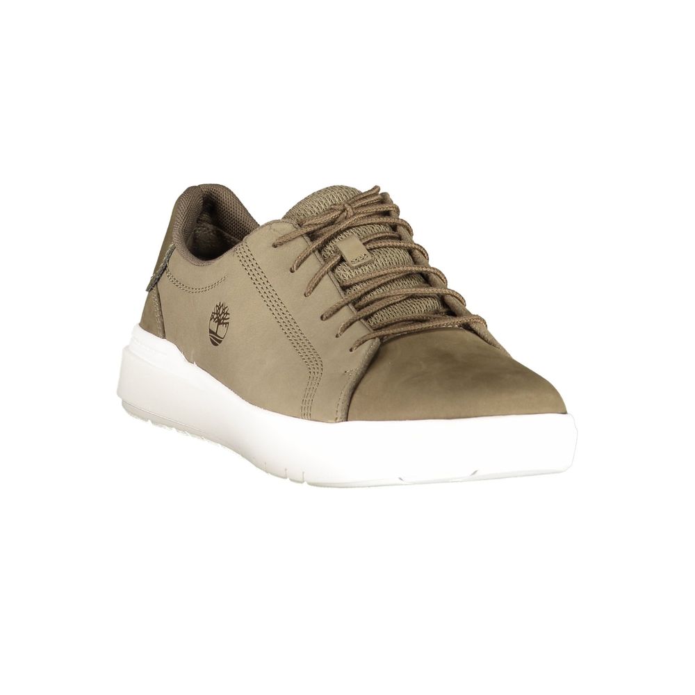 Green Leather Men Sneaker