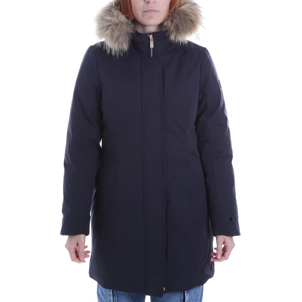 Blue Nylon Jackets & Coat