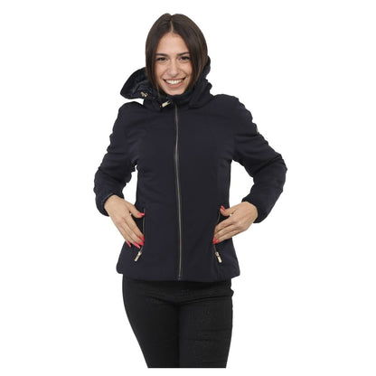 Blue Nylon Jackets & Coat