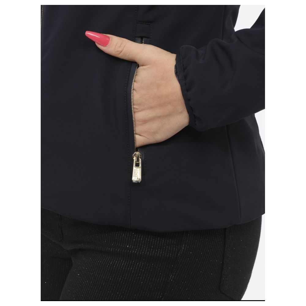 Blue Nylon Jackets & Coat