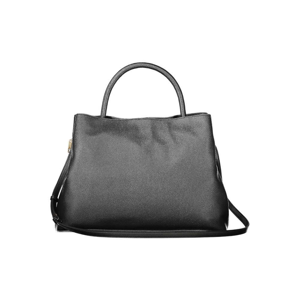 Black Polyethylene Women Handbag