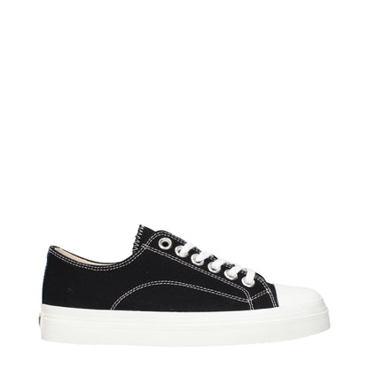 Black Fabric Low Tops