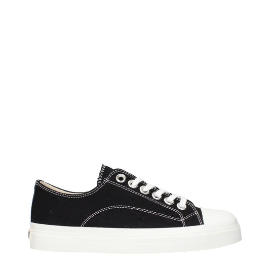 Black Fabric Low Tops