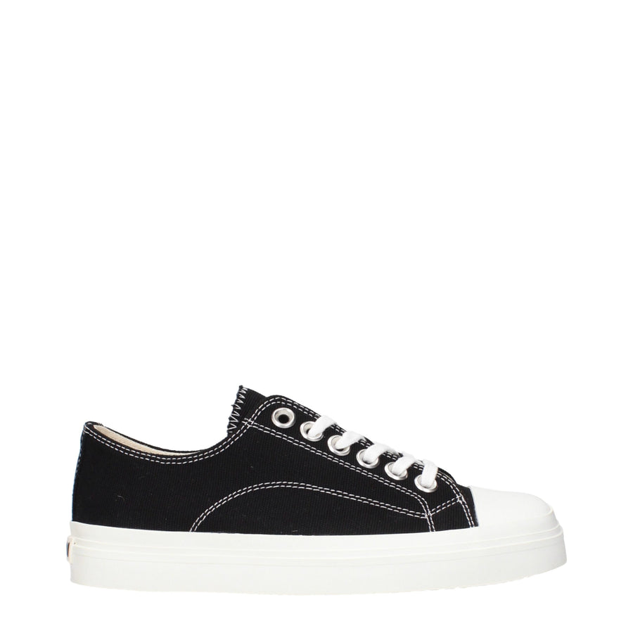 Black Fabric Low Tops