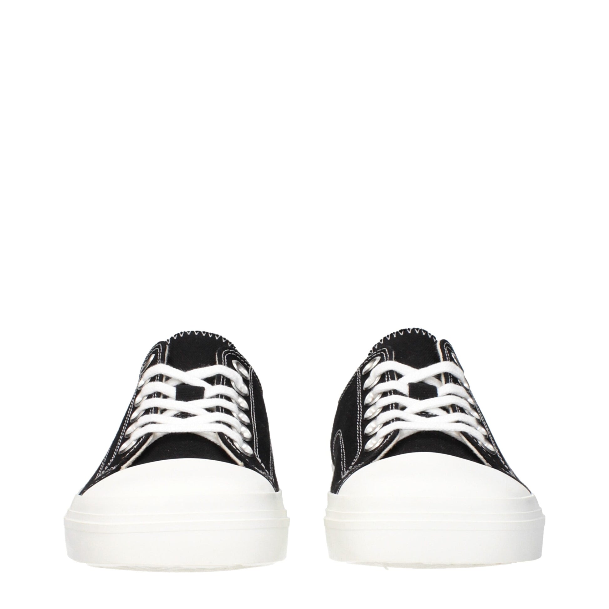 Black Fabric Low Tops