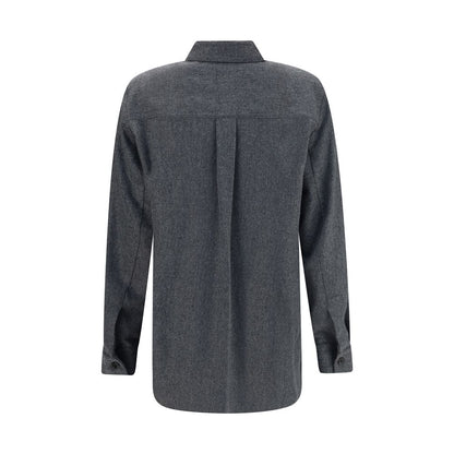 Gray Wool Shirt