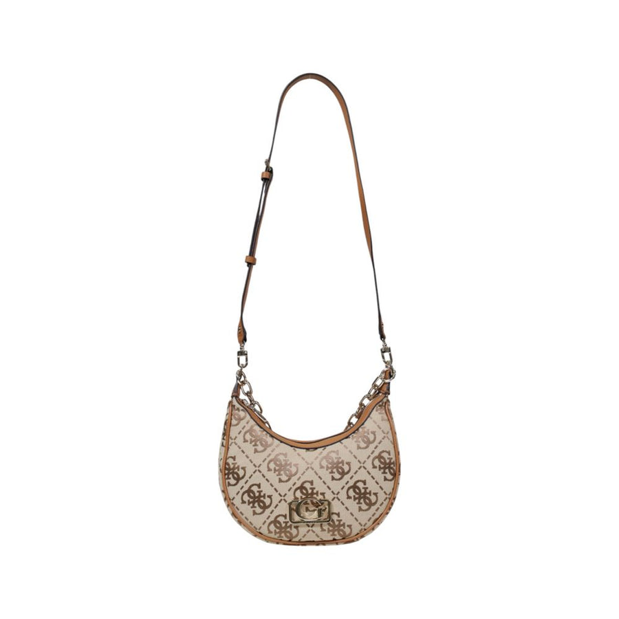 Beige Polyester Handbag