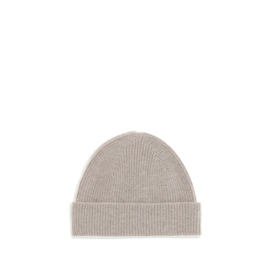 Beige Cashmere Beanie