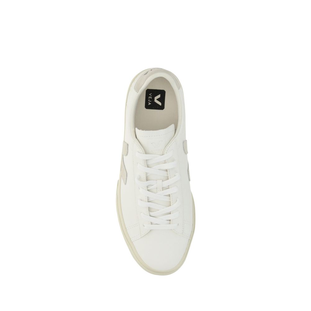 White Calf Leather Bos Taurus Low Top Sneakers