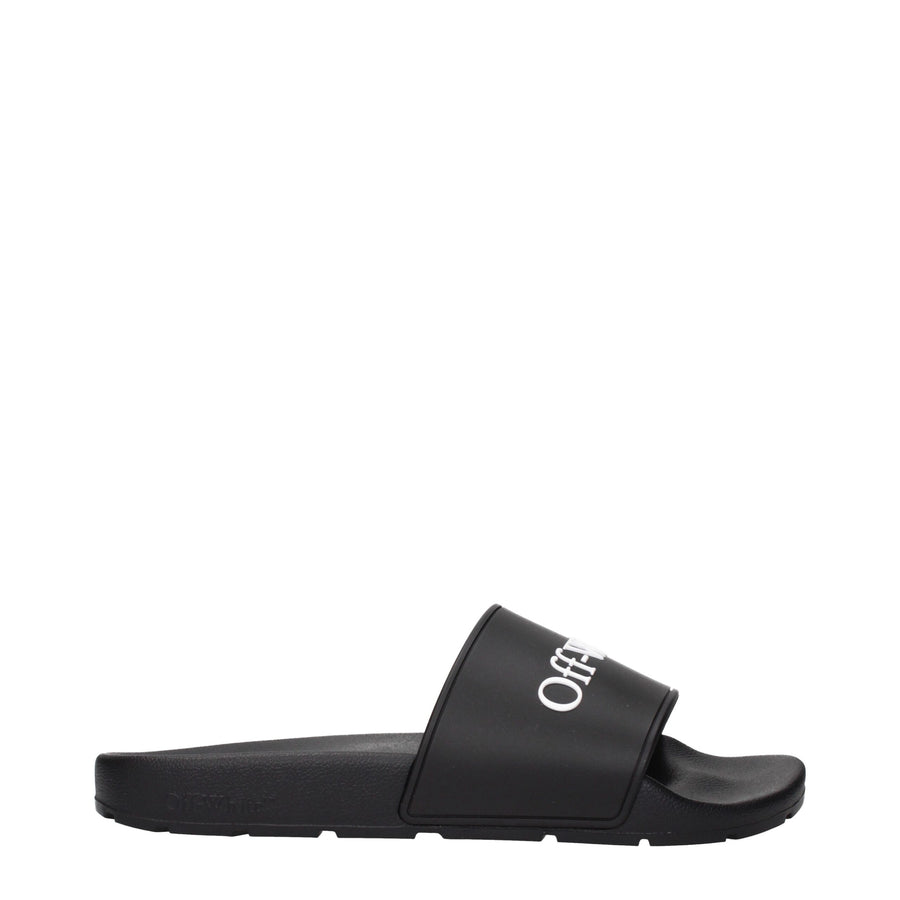 Black Cotton Slippers