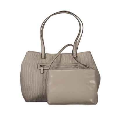 Beige Polyethylene Handbag