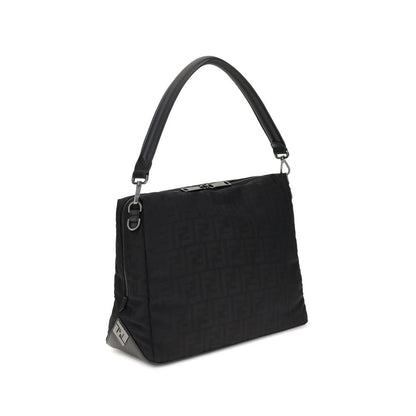 Black Polyamide Shoulder Bag