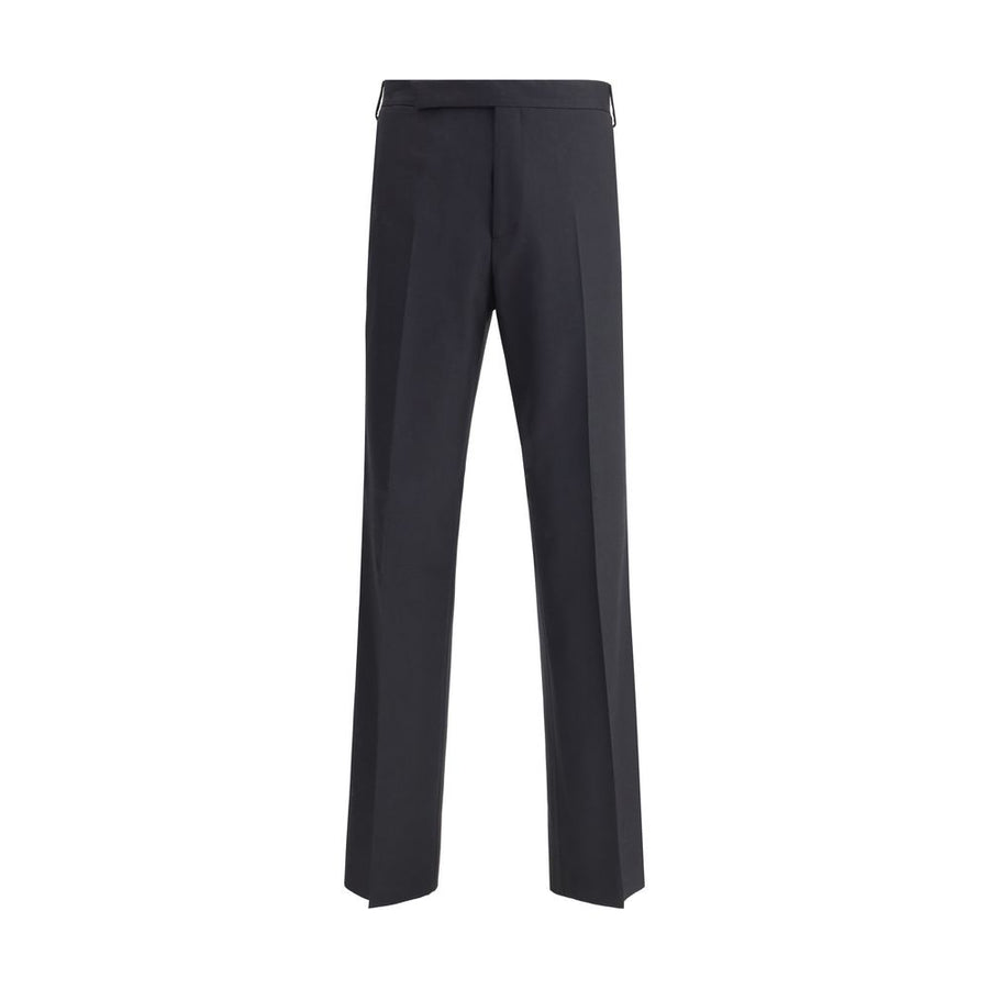 Black Viscose Casual Pants