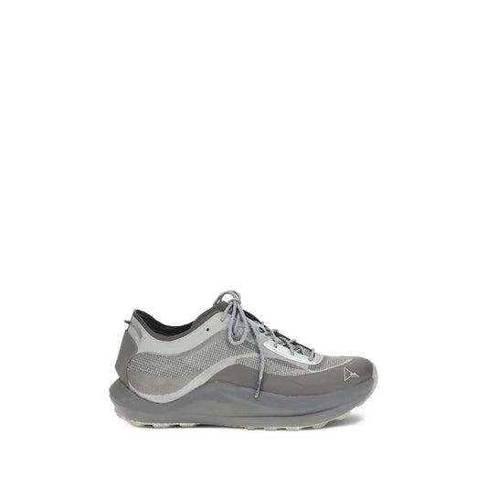 Gray Polyamide Athletic Sneakers