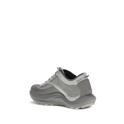 Gray Polyamide Athletic Sneakers
