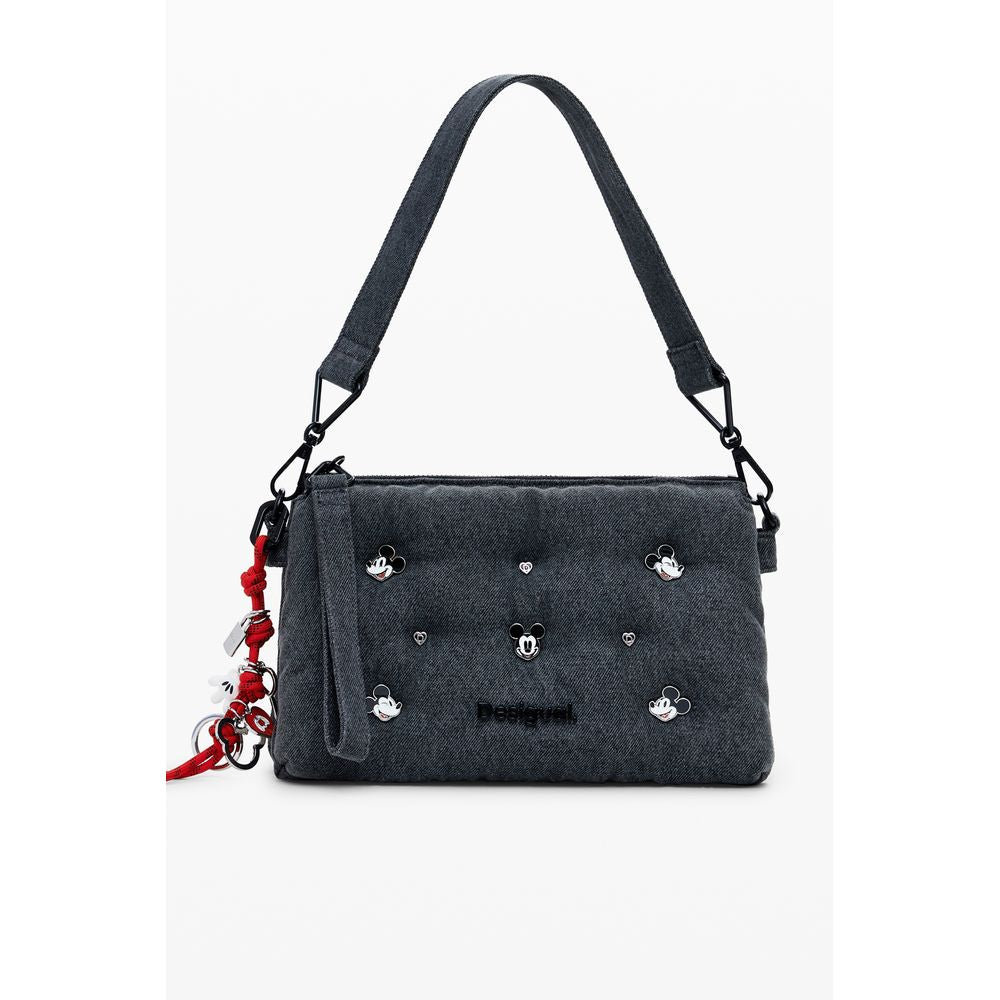 Gray Polyester Women Handbag