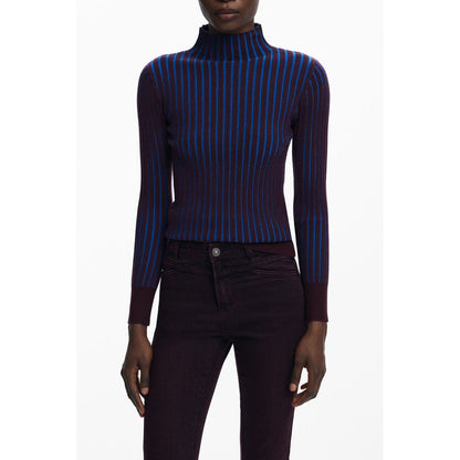 Brown Polyester Women Sweater