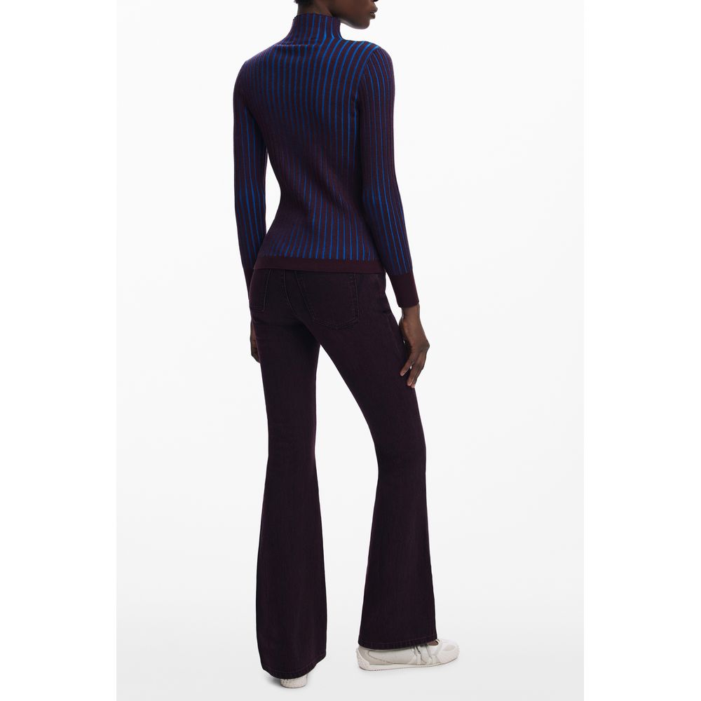 Brown Polyester Women Sweater