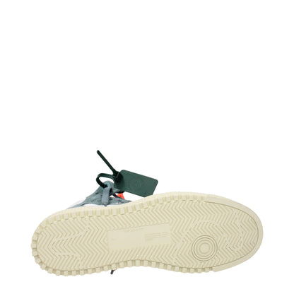 White Fabric High Top Sneakers