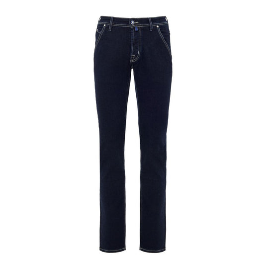 Blue Cotton Skinny Jeans