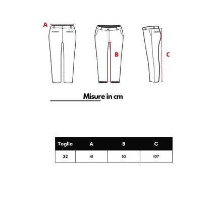 Blue Wool Casual Pants