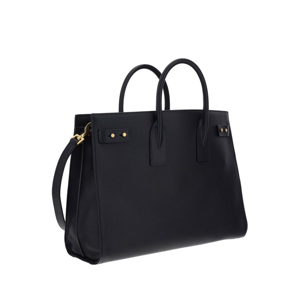 Black Calf Leather Bos Taurus Handbag